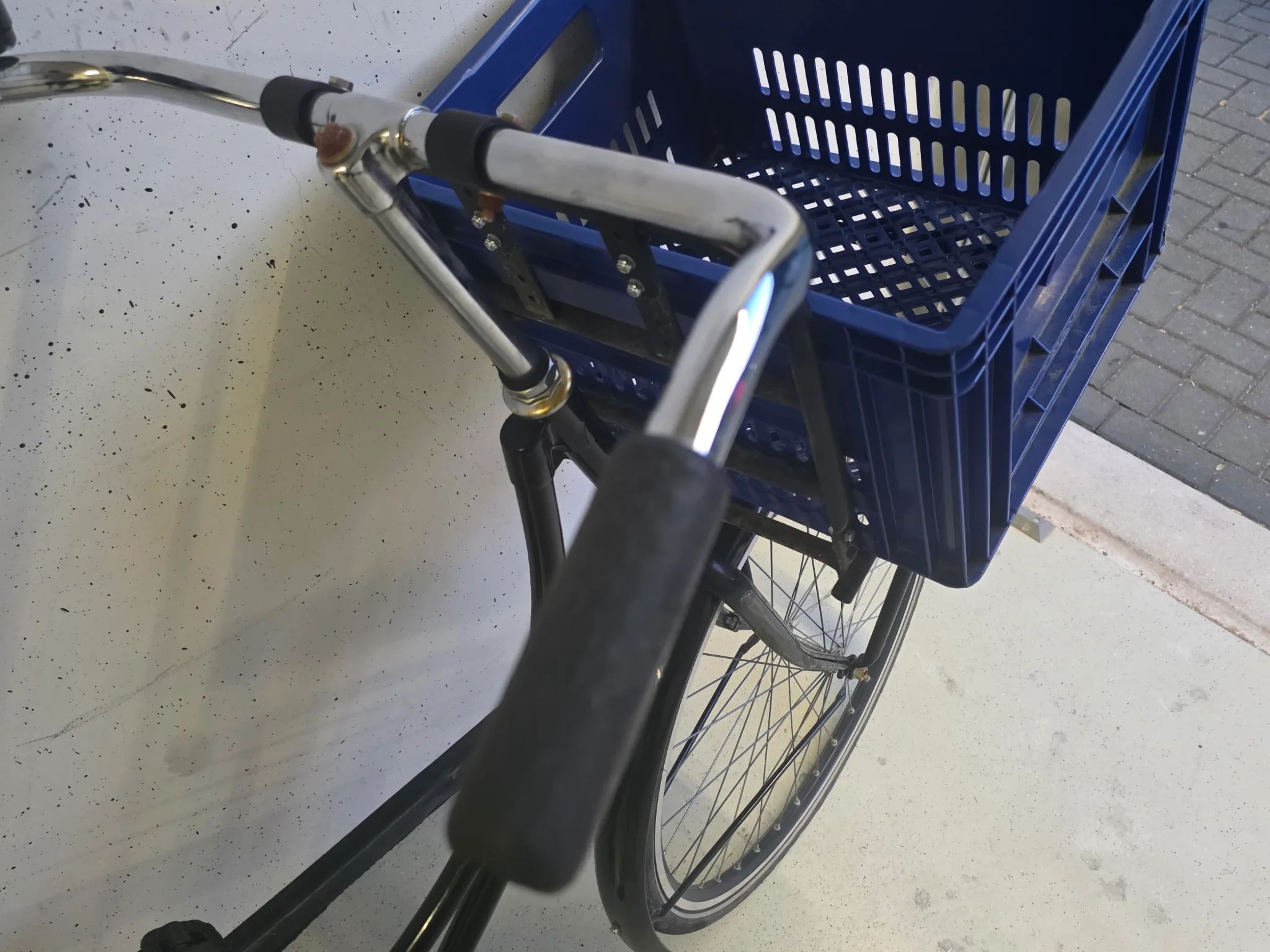 Omafiets Merkloos Dames — tweedehands stadsfiets