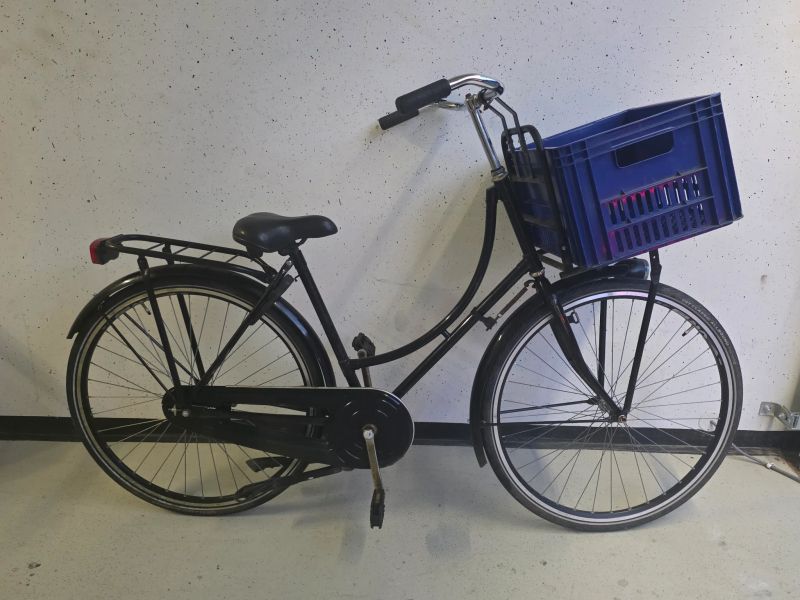Omafiets Merkloos Dames — tweedehands stadsfiets